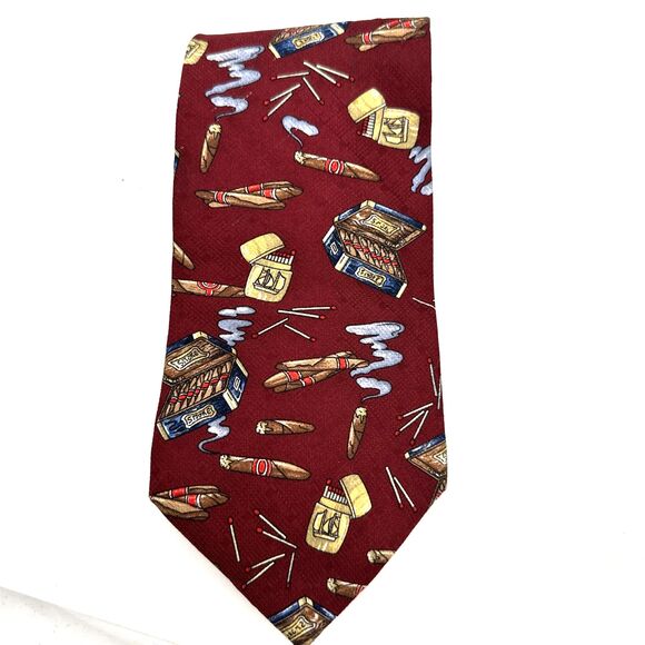 Spencer & Lowe Cigar Silk Tie Necktie - Picture 1 of 5